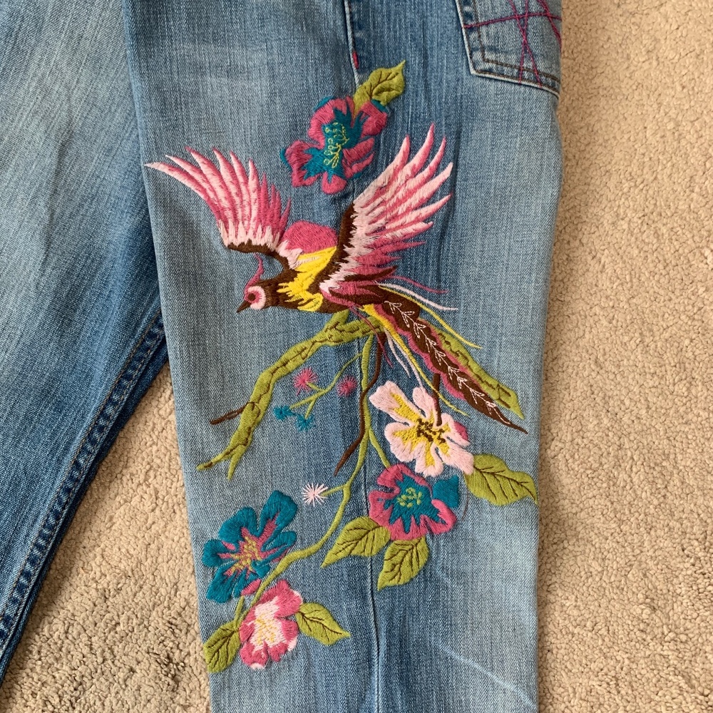 Allen B embroidered jeans
